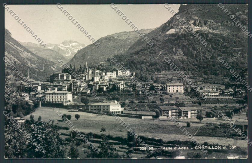 Aosta Chatillon foto cartolina MQ4104 – fronte
