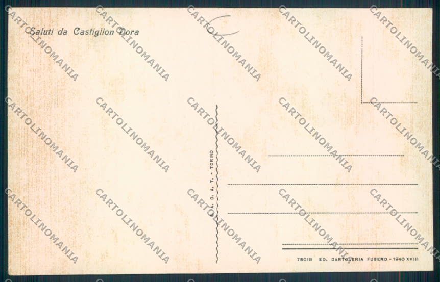 Aosta Chatillon Castiglion Dora cartolina MQ4108 – retro