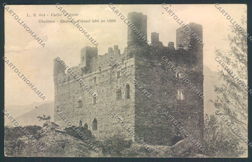 Aosta Chatillon ABRASA cartolina MQ4113 – fronte