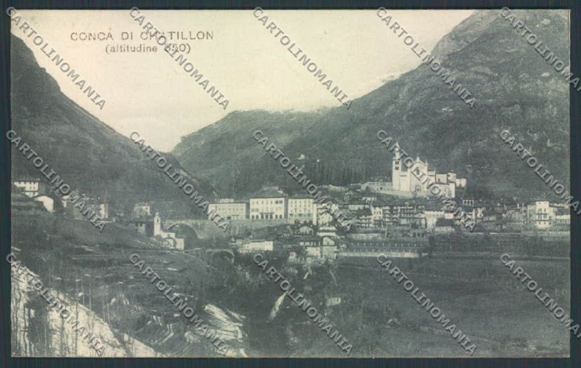 Aosta Chatillon Genta cartolina MQ4115 – fronte
