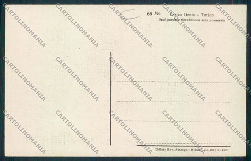 Aosta Chatillon Genta cartolina MQ4115 – retro
