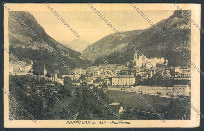 Aosta Chatillon ABRASA cartolina MQ4118 – fronte