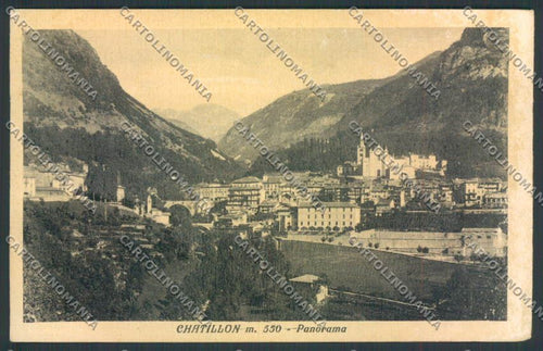 Aosta Chatillon ABRASA cartolina MQ4118 – fronte
