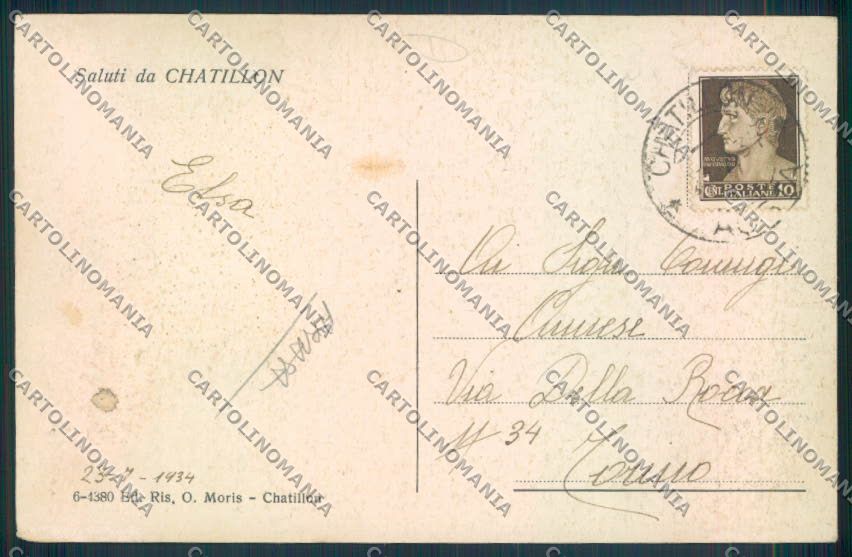 Aosta Chatillon ABRASA cartolina MQ4118 – retro