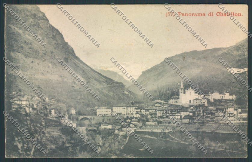Aosta Chatillon cartolina MQ4120 – fronte