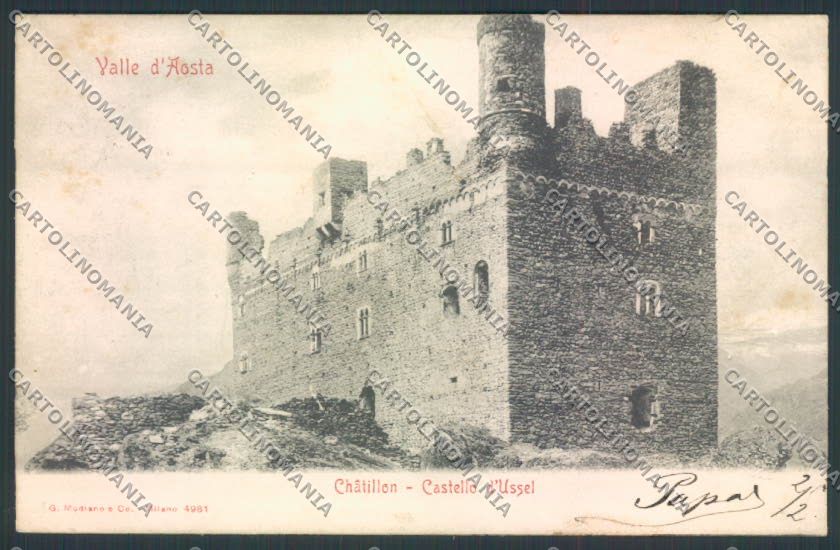 Aosta Chatillon Ussel cartolina MQ4122 – fronte