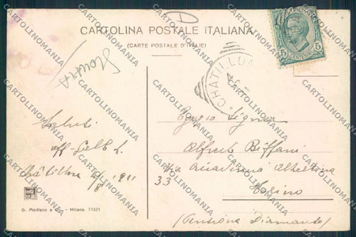 Aosta Chatillon SCOLLATA cartolina MQ4128 – retro