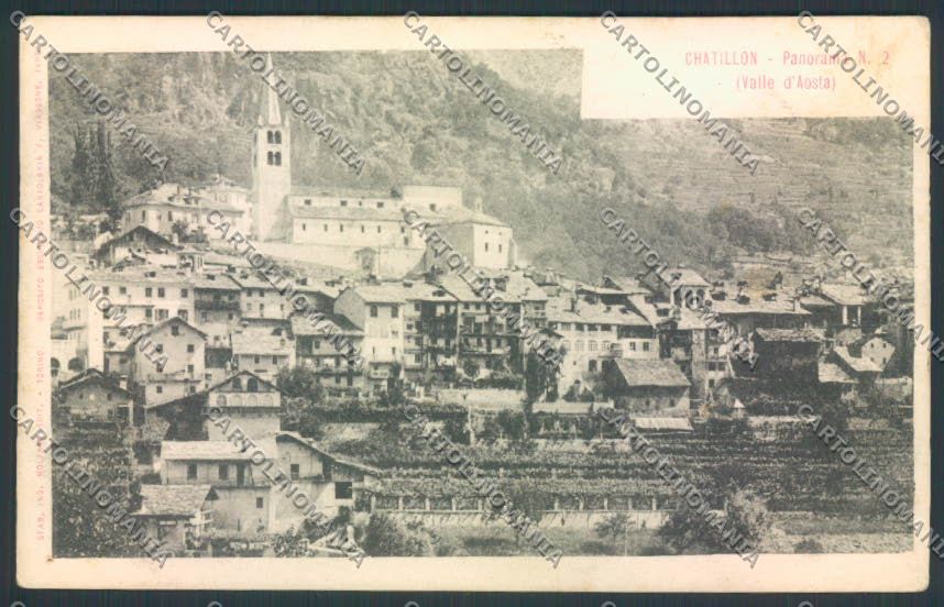 Aosta Chatillon cartolina MQ4133 – fronte