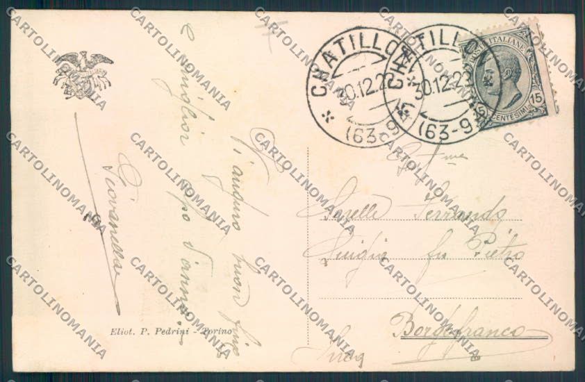 Aosta Chatillon cartolina MQ4138 – retro