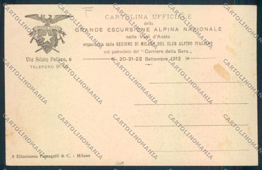 Aosta Chatillon cartolina MQ4139 – retro