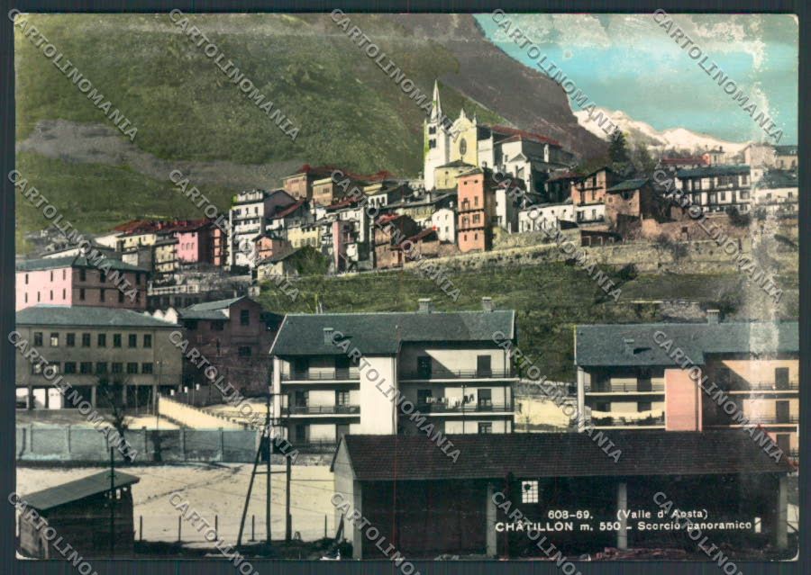 Aosta Chatillon ABRASA foto FG cartolina MQ4146 – fronte