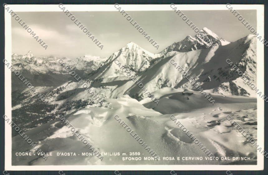 Aosta Cogne M. Rosa Cervino foto cartolina MQ4152 – fronte