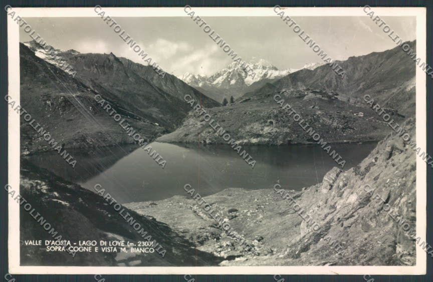 Aosta Cogne Lago Loye foto cartolina MQ4156 – fronte