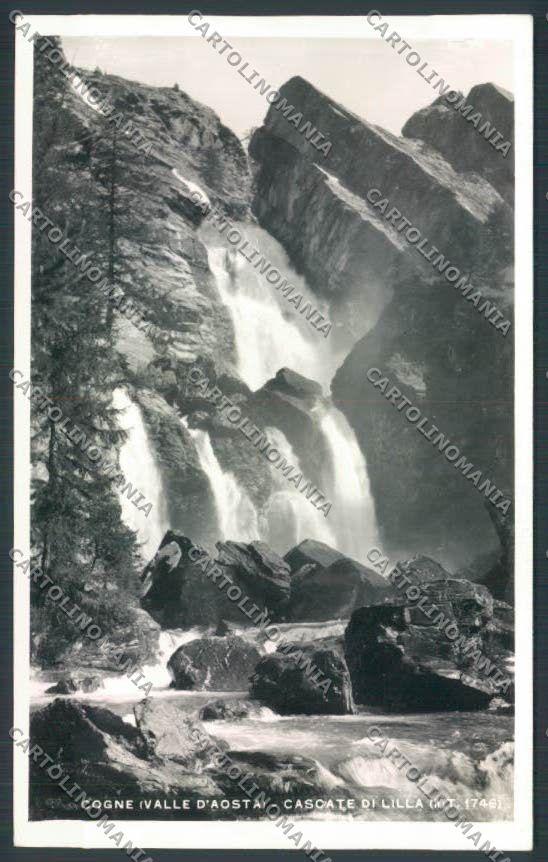 Aosta Cogne Cascate Lilla foto cartolina MQ4157 – fronte