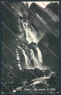 Aosta Cogne Cascate Lilla foto PIEGHINA cartolina MQ4159 – fronte