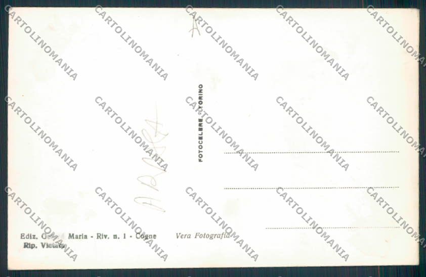 Aosta Cogne Cascate Lilla foto PIEGHINA cartolina MQ4159 – retro