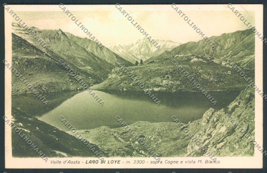 Aosta Cogne Lago Loye cartolina MQ4161 – fronte