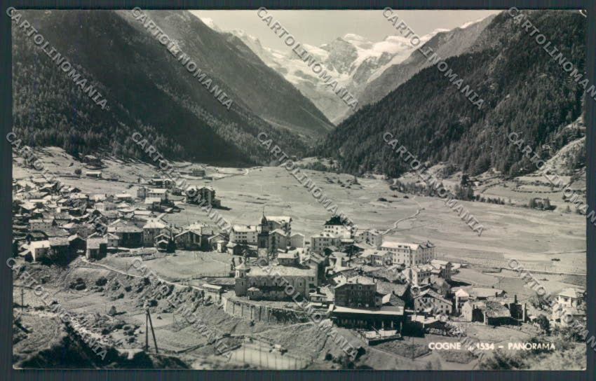 Aosta Cogne foto cartolina MQ4166 – fronte