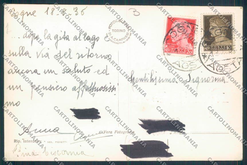 Aosta Cogne foto cartolina MQ4167 – retro