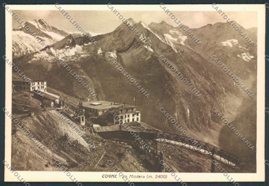 Aosta Cogne Miniera FG cartolina MQ4203 – fronte