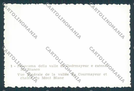 Aosta Courmayeur mini foto cartolina MQ4210 – retro