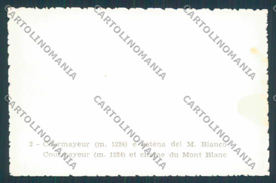 Aosta Courmayeur mini foto cartolina MQ4211 – retro