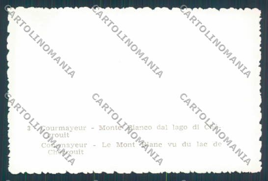 Aosta Courmayeur mini foto cartolina MQ4212 – retro
