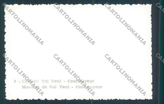 Aosta Courmayeur mini foto cartolina MQ4218 – retro