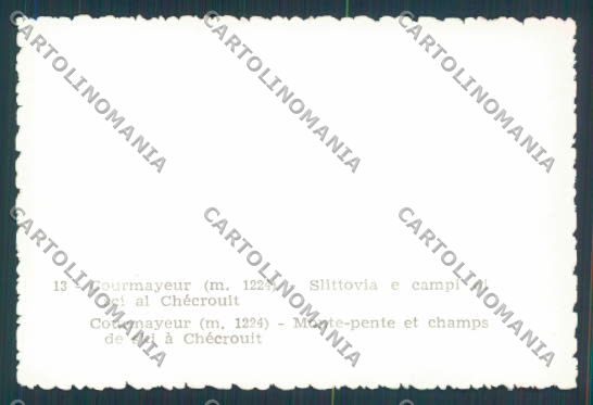 Aosta Courmayeur mini foto cartolina MQ4221 – retro