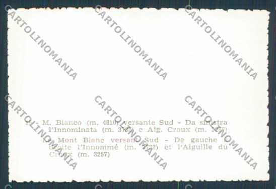 Aosta Courmayeur mini foto cartolina MQ4227 – retro