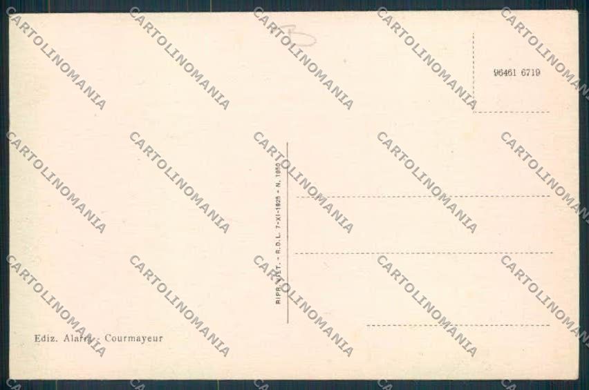 Aosta Courmayeur Dente Gigante cartolina MQ4236 – retro