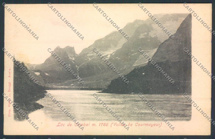 Aosta Courmayeur Lago Combal cartolina MQ4241 – fronte