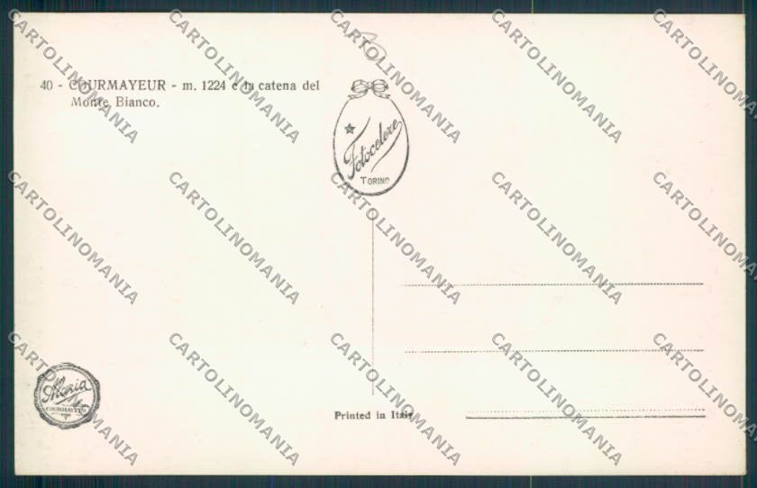 Aosta Courmayeur foto cartolina MQ4242 – retro
