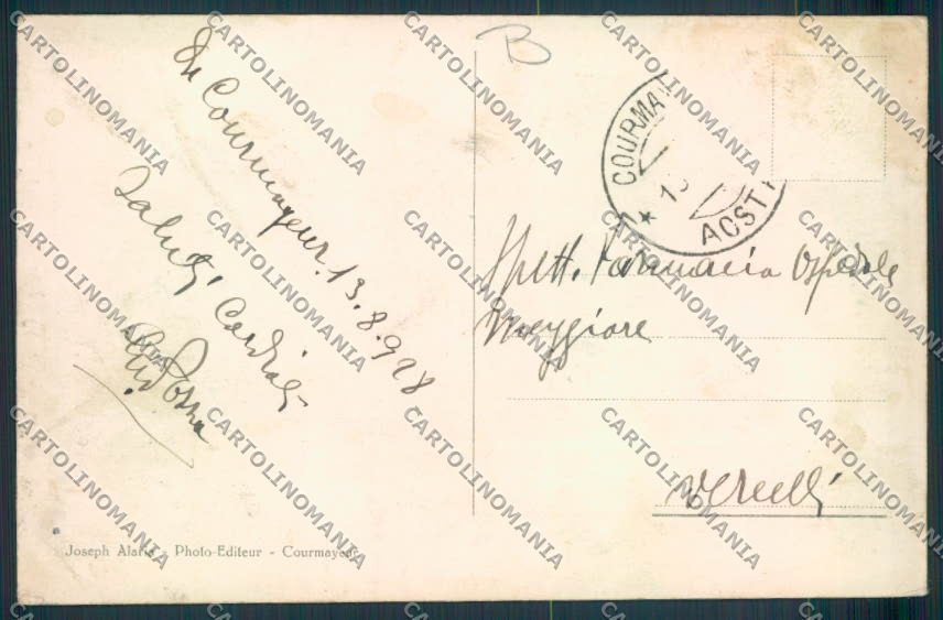Aosta Courmayeur Ghiacciaio Triolet cartolina MQ4244 – retro