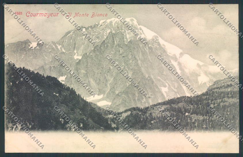 Aosta Courmayeur M. Bianco cartolina MQ4246 – fronte