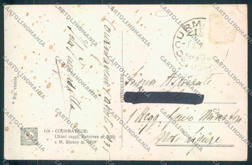 Aosta Courmayeur foto cartolina MQ4249 – retro