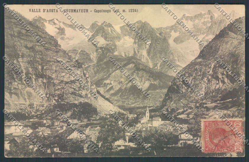 Aosta Courmayeur cartolina MQ4254 – fronte
