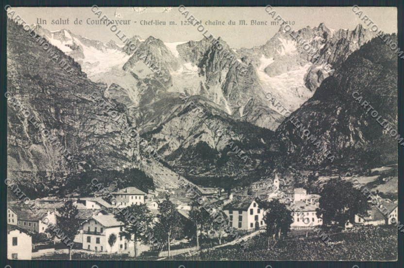 Aosta Courmayeur cartolina MQ4257 – fronte
