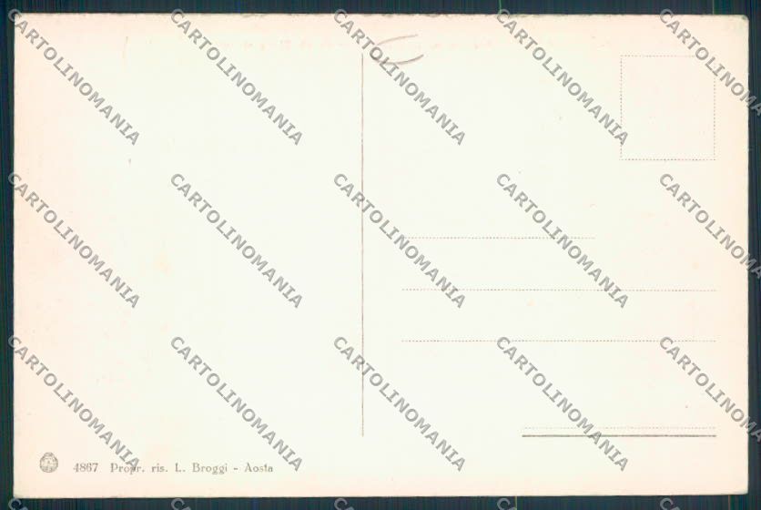 Aosta Courmayeur cartolina MQ4257 – retro