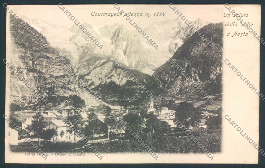 Aosta Courmayeur cartolina MQ4258 – fronte