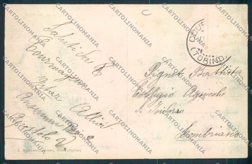 Aosta Courmayeur cartolina MQ4259 – retro