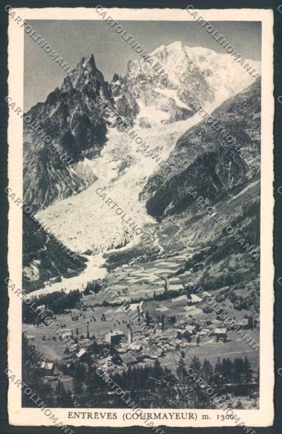 Aosta Courmayeur Entrèves cartolina MQ4260 – fronte