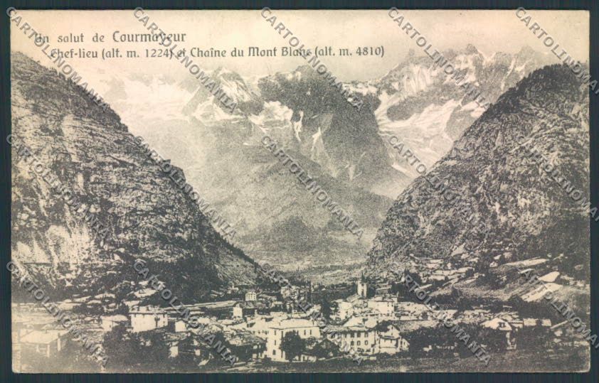 Aosta Courmayeur cartolina MQ4261 – fronte