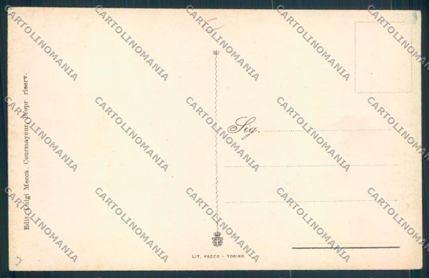 Aosta Courmayeur cartolina MQ4264 – retro