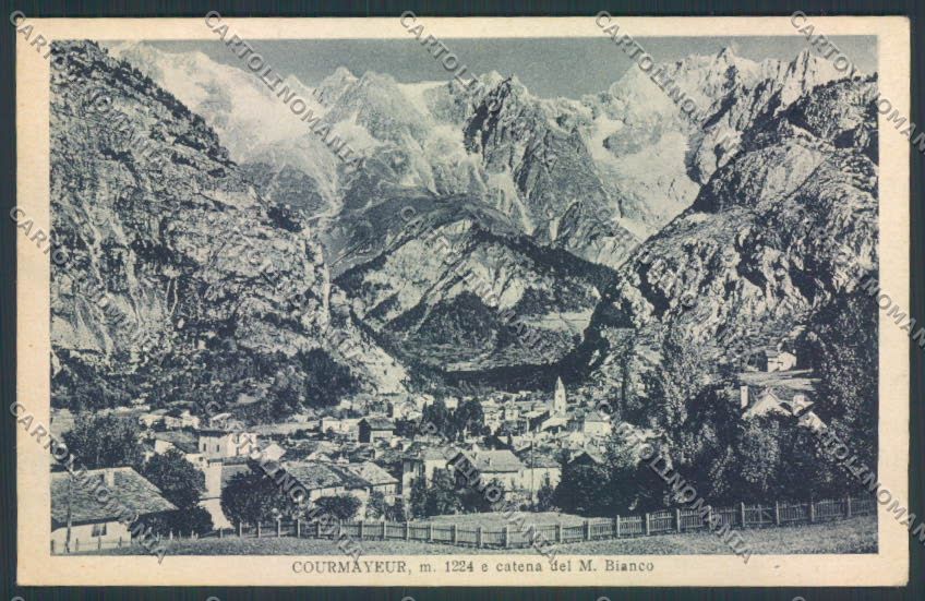Aosta Courmayeur cartolina MQ4266 – fronte