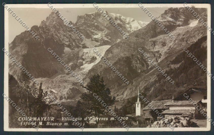 Aosta Courmayeur Entrèves foto cartolina MQ4267 – fronte