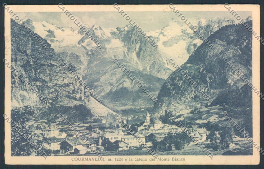 Aosta Courmayeur cartolina MQ4268 – fronte