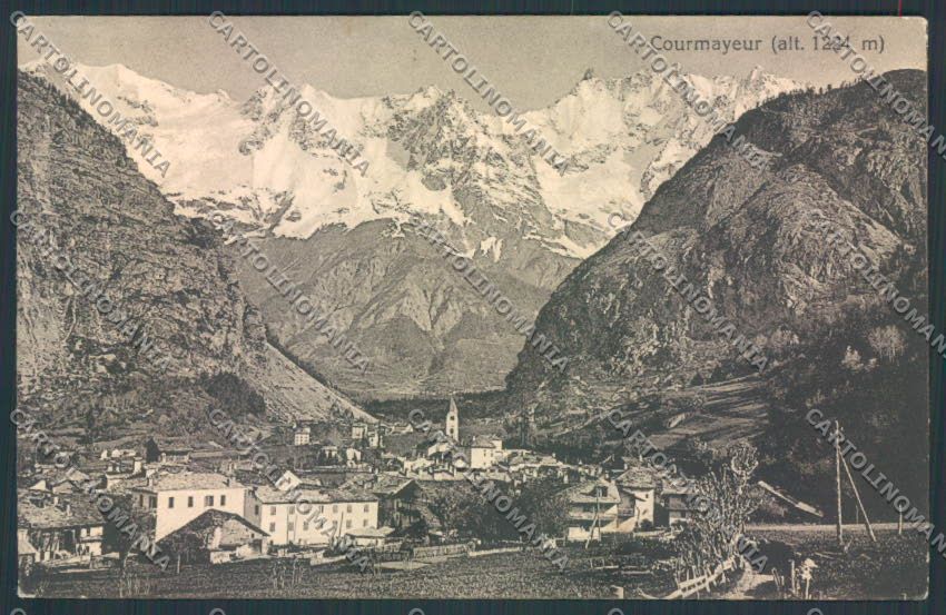 Aosta Courmayeur cartolina MQ4270 – fronte