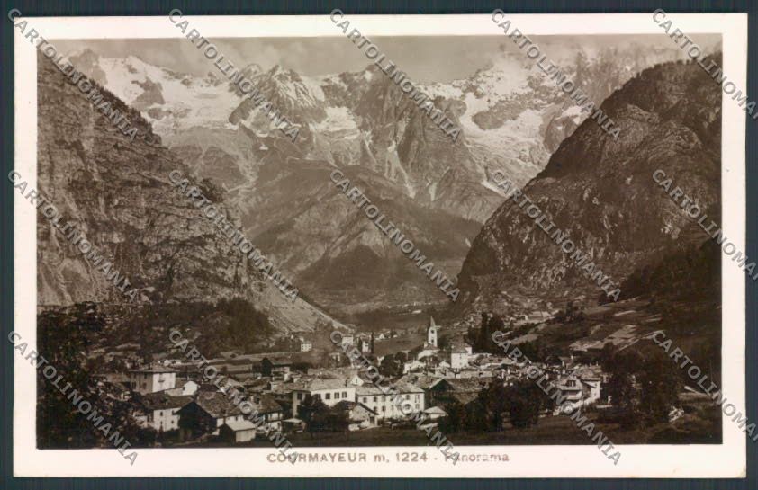 Aosta Courmayeur foto cartolina MQ4272 – fronte