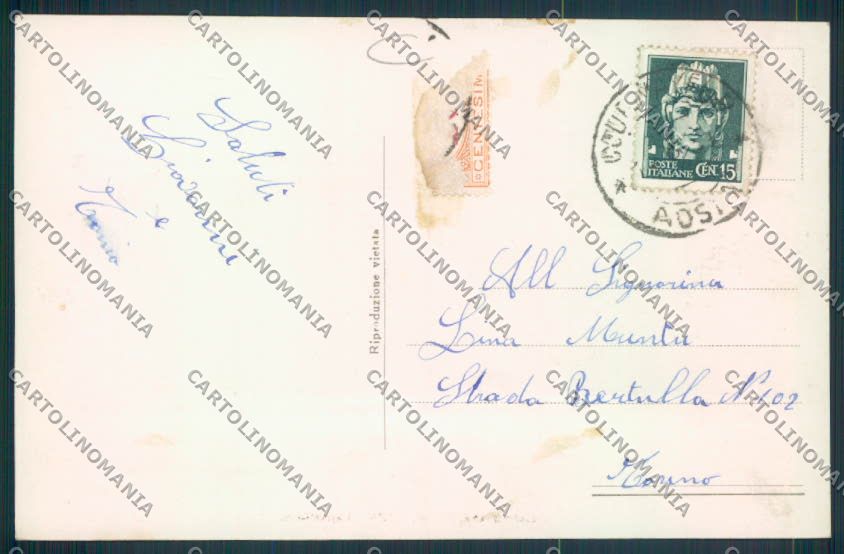 Aosta Courmayeur foto cartolina MQ4272 – retro